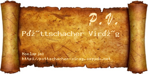 Pöttschacher Virág névjegykártya